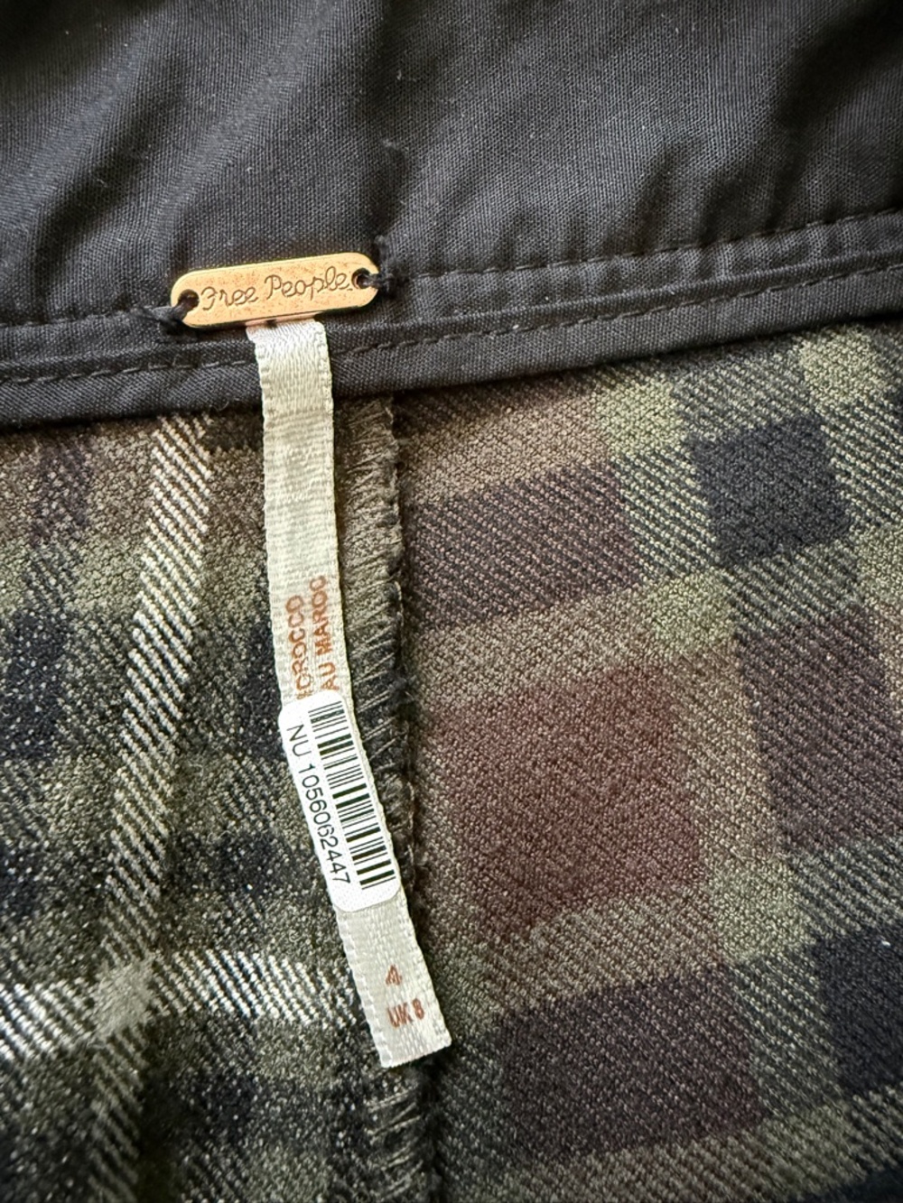 Free People Jules Plaid Pants — Size 4 - Picture 6 of 7